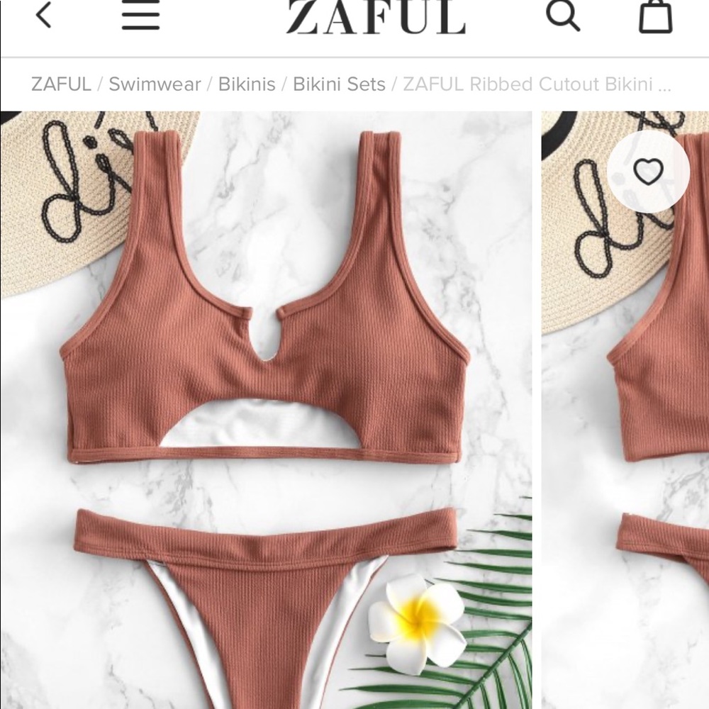 *NEW* Ribbed Cutout Bikini Set